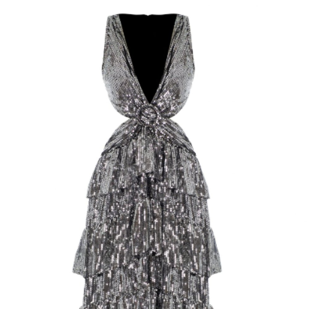 Shirley In Cadillac Silver Dress